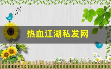 热血江湖私发网(热血江湖私发网是正规的吗