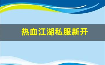 热血江湖sf：热血江湖私服新开 (12)